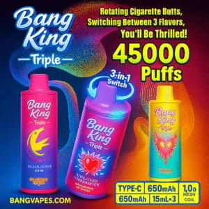 Bang King Triple 45K 3W1 e-papieros | Bang King Triple 45K Puffs 3w1